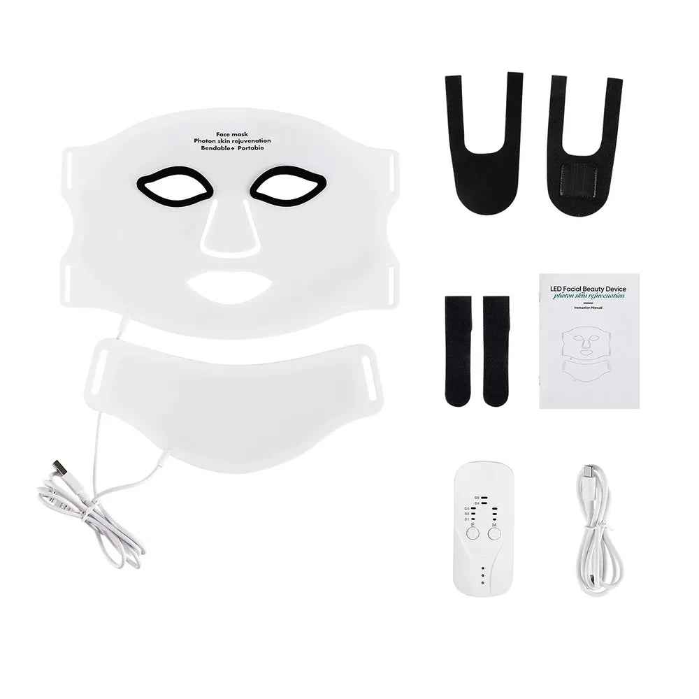 Silicone LED Photon Therapy Facial Mask